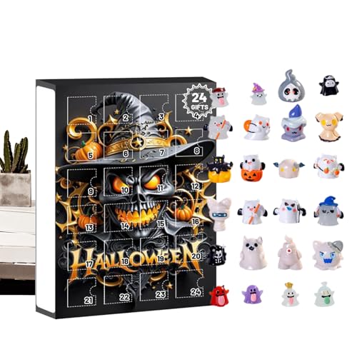 Ghost Toy Advent Calendars, Countdown Holiday Decor, 24 Day Surprise Present Set,desktop Display Ornaments with Small Figurines for Kids Shelf Home Offices, 1 Piece von Generisch