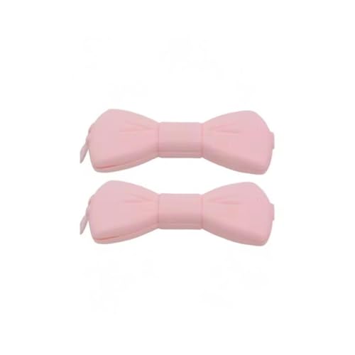 Girlly Heart Cute Creative Pink Bow Chips Clip, Feuchtigkeitsbeständige Frischesnackbeutel Verschlussclip, kleine Aufbewahrungsclips von Generisch