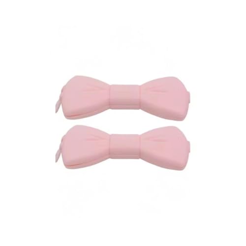 Girly Heart Niedlich Kreative Rosa Bow Chips Clip, Feuchtigkeit sichere Frische Snack Tasche Versiegelung Clip, Kleine Aufbewahrung clips von Generisch