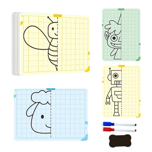 Gitternetz Zeichenbrett Symmetrie - Pädagogisches Werkzeug für symmetrisches Zeichnen,Pädagogisches STEM Kunst Aktivitätenset Zur Feinmotorik Entwicklung Für Zuhause Kindergarten Gitternetz Zeichenbrett Symmetrie - Pädagogisches Werkzeug für symmetrisches Zeichnen,Pädagogisches STEM Kunst Aktivitätenset Zur Feinmotorik Entwicklung Für Zuhause Kindergarten von Generisch