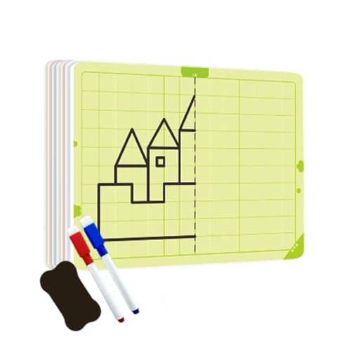 Gitternetz Zeichenbrett Symmetrie - Symmetrie Zeichenbrett Mit Gittermuster,Mal-Trainingsspielzeug STEM Kreativ Aktivität Für Schule Kindergarten Kita Gitternetz Zeichenbrett Symmetrie - Symmetrie Zeichenbrett Mit Gittermuster,Mal-Trainingsspielzeug STEM Kreativ Aktivität Für Schule Kindergarten Kita von Generisch