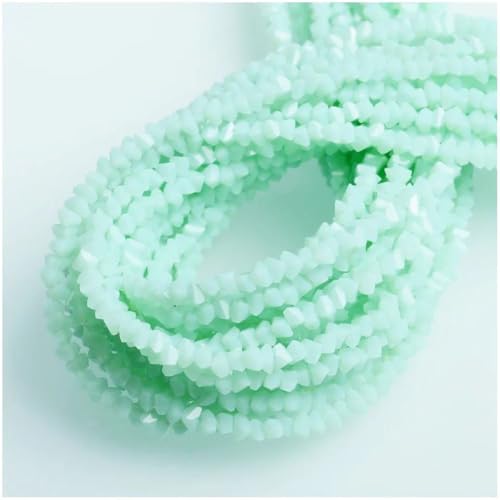 Glänzende Kristall-Rocailles-Perlen für DIY-Schmuckherstellung, Ohrringe und Halsketten, 3 mm von Generisch