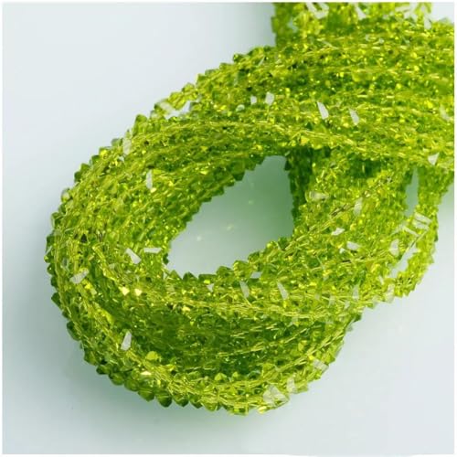 Glänzende Kristall-Rocailles-Perlen für DIY-Schmuckherstellung, Ohrringe und Halsketten, 3 mm von Generisch
