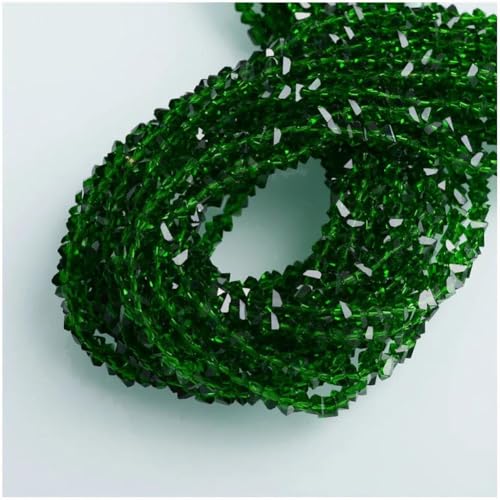Glänzende Kristall-Rocailles-Perlen für DIY-Schmuckherstellung, Ohrringe und Halsketten, 3 mm von Generisch