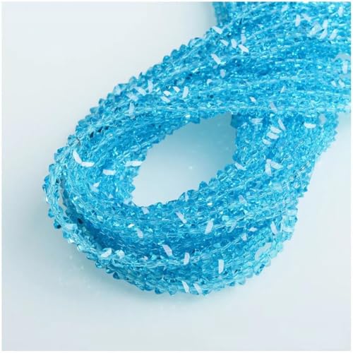 Glänzende Kristall-Rocailles-Perlen für DIY-Schmuckherstellung, Ohrringe und Halsketten, 3 mm von Generisch
