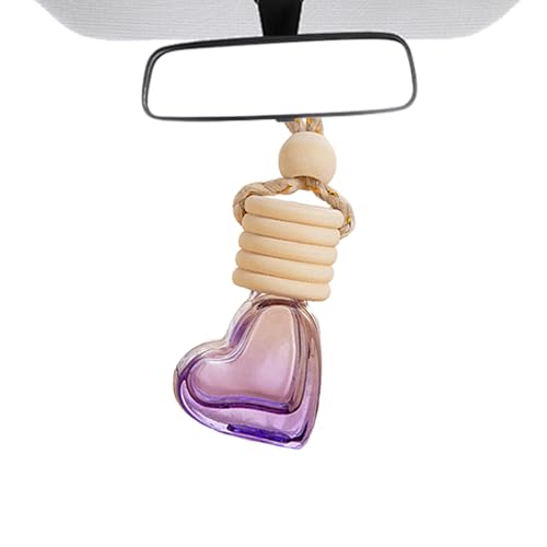 Glas-Parfümflaschen-Diffusor, 6 ml, herzförmiger Ölspender, dekoratives Auto-Aromatherapie-Zubehör mit Metallkette, nachfüllbares Duftöl-Ornament für Zuhause und Fahrzeuginnenraum Glas-Parfümflaschen-Diffusor, 6 ml, herzförmiger Ölspender, dekoratives Auto-Aromatherapie-Zubehör mit Metallkette, nachfüllbares Duftöl-Ornament für Zuhause und Fahrzeuginnenraum von Generisch