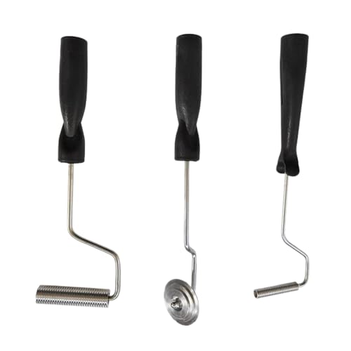 Glasfaserrollen-Werkzeug-Set - 3 Stück Glaslegierung Blasenwalzen aus Glasfaser | Farbpalette Bubble Kit für Harzanwendung, Badewanne, Dusche von Generisch