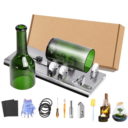 Glasflaschenschneider-Set für DIY-Handwerksprojekte mit Zubehör und Sicherheitsausrüstung von Generisch