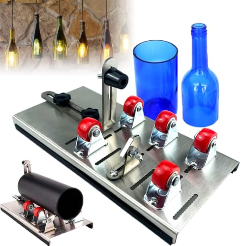 Glasflaschenschneider-Werkzeug, Edelstahl DIY zum Schneiden von runden und ovalen Flaschen, ideal für Wein, Bier und Heimgebrauch Glasflaschenschneider-Werkzeug, Edelstahl DIY zum Schneiden von runden und ovalen Flaschen, ideal für Wein, Bier und Heimgebrauch von Generisch