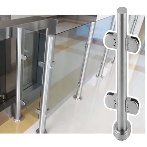 Glasgeländer-Klemmen-Set für Innen- und Außengeländer, ideal für Gärten, Terrassen, Treppen und Plattformen, erhöht die Sicherheit Glasgeländer-Klemmen-Set für Innen- und Außengeländer, ideal für Gärten, Terrassen, Treppen und Plattformen, erhöht die Sicherheit von Generisch
