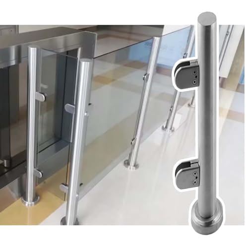 Glasgeländer-Klemmen-Set für Innen- und Außengeländer, ideal für Gärten, Terrassen, Treppen und Plattformen, erhöht die Sicherheit von Generisch