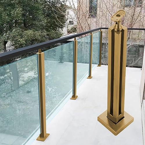 Glasgeländerpfostensystem für Terrasse und Pool, quadratisches Klemm-Balustraden-Set für 10 mm-12 mm Paneele, stilvolle Außenleitplanke für Treppen und Restaurants Glasgeländerpfostensystem für Terrasse und Pool, quadratisches Klemm-Balustraden-Set für 10 mm-12 mm Paneele, stilvolle Außenleitplanke für Treppen und Restaurants von Generisch