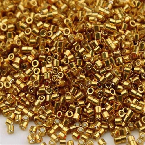 Glasperlen, 1,6 mm, metallische Bronze, lose Abstandshalter für Schmuckherstellung, DIY, Nähen, Nadelarbeiten, 0,8 mm Loch, 5 g, ca. 1000 Stück Glasperlen, 1,6 mm, metallische Bronze, lose Abstandshalter für Schmuckherstellung, DIY, Nähen, Nadelarbeiten, 0,8 mm Loch, 5 g, ca. 1000 Stück von Generisch
