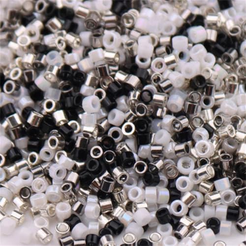 Glasperlen, 1,6 mm, metallische Bronze, lose Abstandshalter für Schmuckherstellung, DIY, Nähen, Nadelarbeiten, 0,8 mm Loch, 5 g, ca. 1000 Stück von Generisch