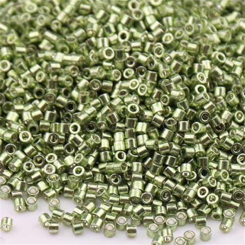 Glasperlen, 1,6 mm, metallische Bronze, lose Abstandshalter für Schmuckherstellung, DIY, Nähen, Nadelarbeiten, 0,8 mm Loch, 5 g, ca. 1000 Stück von Generisch
