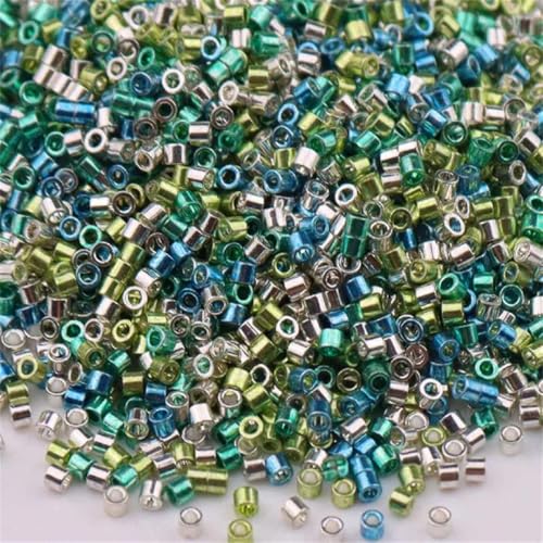 Glasperlen, 1,6 mm, metallische Bronze, lose Abstandshalter für Schmuckherstellung, DIY, Nähen, Nadelarbeiten, 0,8 mm Loch, 5 g, ca. 1000 Stück von Generisch
