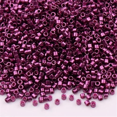 Glasperlen, 1,6 mm, metallische Bronze, lose Abstandshalter für Schmuckherstellung, DIY, Nähen, Nadelarbeiten, 0,8 mm Loch, 5 g, ca. 1000 Stück von Generisch