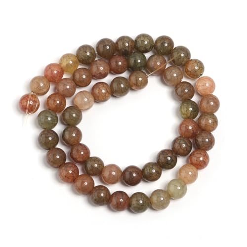 Glasperlen, fragmentierte Blumenperlen, rund, Naturstein, lose Abstandshalter-Perlen für DIY-Schmuckherstellung, Armbandmuster, 10 mm, 38 Stück Glasperlen, fragmentierte Blumenperlen, rund, Naturstein, lose Abstandshalter-Perlen für DIY-Schmuckherstellung, Armbandmuster, 10 mm, 38 Stück von Generisch