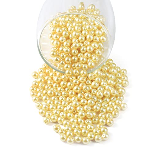 Glasperlen, rund, tschechisch, winzig, Satin-Glanzfüller, Abstandshalter, lose Perlen für Schmuckherstellung, Handwerk, Armband, Halsketten, Ohrringe, Gelb, 4 mm, 200 Stück Glasperlen, rund, tschechisch, winzig, Satin-Glanzfüller, Abstandshalter, lose Perlen für Schmuckherstellung, Handwerk, Armband, Halsketten, Ohrringe, Gelb, 4 mm, 200 Stück von Generisch