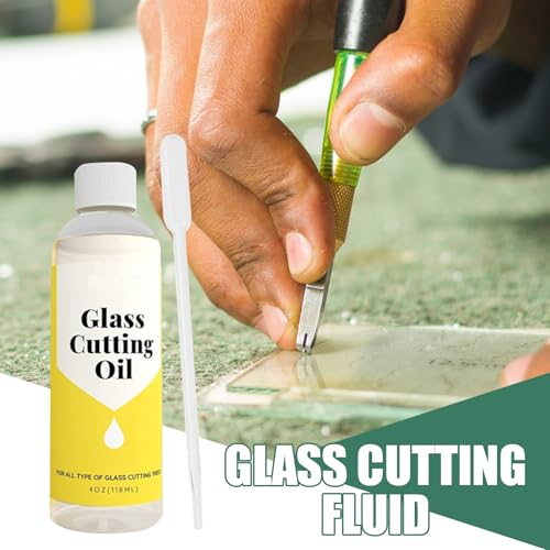 Glasschneider Für Dickglas,Hochwertiges Glasschneidewerkzeug -Multifunktionales Bastelzubehör Für Kunstprojekte Fensterdekoration Und Glasbearbeitung Inklusive 120ml Flasche von Generisch
