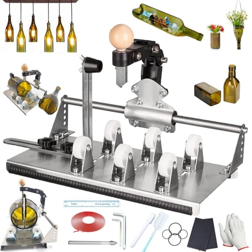 Glasschneider-Kit, multifunktionales DIY-Werkzeug zum Schneiden von Bier- und Weingläsern in verschiedenen Winkeln von Generisch