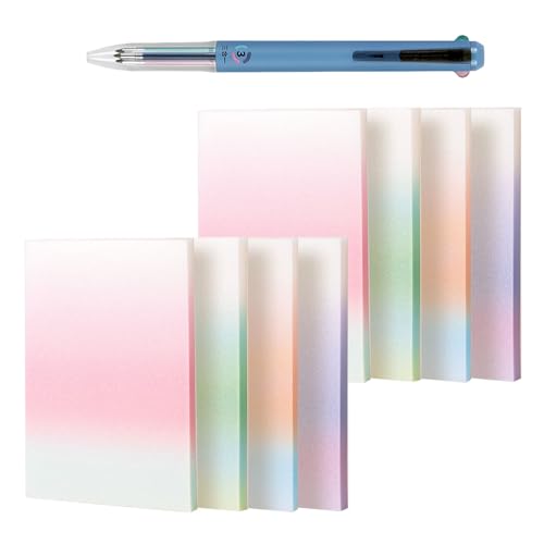 Glitter Sticky Notes, 4/6/8 Packs Transparent Glitter Notepad Sticky Notes, 3 * 3″ Transparent Self-Stick Note (8PCS-A+A) von Generisch