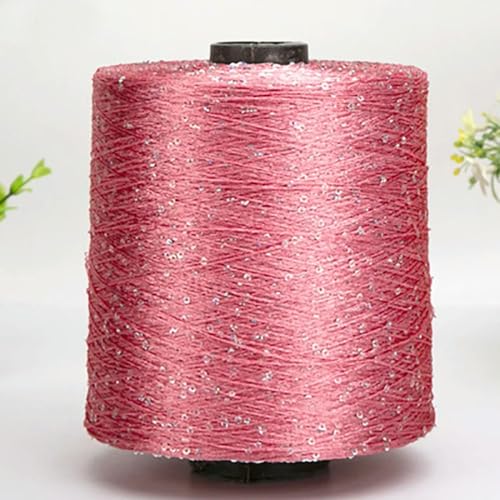 Glitzer-Häkelgarn, Pailletten-Strickgarn für Hand- und Handarbeit, 500 g, ausgefallenes Garn mit Pailletten Glitzer-Häkelgarn, Pailletten-Strickgarn für Hand- und Handarbeit, 500 g, ausgefallenes Garn mit Pailletten von Generisch