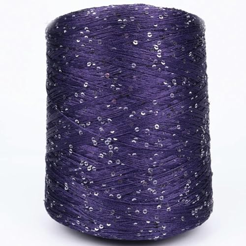 Glitzer-Häkelgarn, Pailletten-Strickgarn für Hand- und Handarbeit, 500 g, ausgefallenes Garn mit Pailletten Glitzer-Häkelgarn, Pailletten-Strickgarn für Hand- und Handarbeit, 500 g, ausgefallenes Garn mit Pailletten von Generisch
