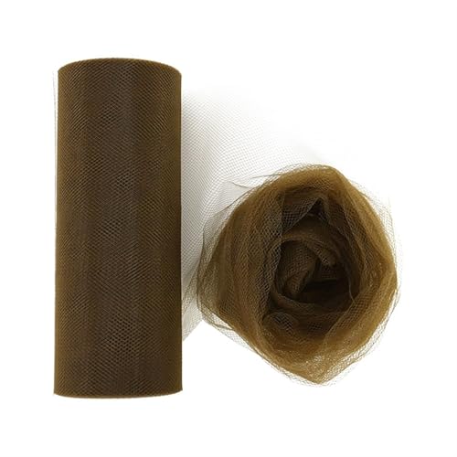 Glitzer-Tüll-Rolle, 22 m, Hochzeits- und Party-Dekoration, DIY, Nähen, Basteln, Tutu, Kleid, Stoff, Netzgarn für Geburtstage, Mädchen, Schneiderei (Farbe 6) von Generisch