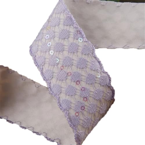 Glitzernde Chiffonbänder mit glitzernden Punkten, 9,1 m, DIY-Haarschleife, Zubehör, handgefertigt, Lila, 40 mm Glitzernde Chiffonbänder mit glitzernden Punkten, 9,1 m, DIY-Haarschleife, Zubehör, handgefertigt, Lila, 40 mm von Generisch