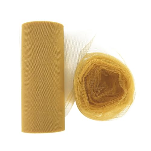 Glitzertüll-Rolle, 22 m, glitzernder Netzstoff für Bastelarbeiten, Tutu-Kleider, Hochzeiten und Geburtstage, perfekt als Dekoration für Mädchen (Farbe 6) von Generisch