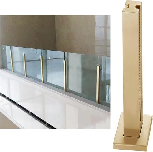Gold Glas Geländer Pfosten Kit Glas Balustrade Pfosten Glas Zaunpfosten Glas Leitplanke Pfosten Klemmen für Balkon Modernes Elegantes Design für Wohnkultur Gold Glas Geländer Pfosten Kit Glas Balustrade Pfosten Glas Zaunpfosten Glas Leitplanke Pfosten Klemmen für Balkon Modernes Elegantes Design für Wohnkultur von Generisch