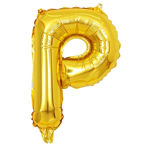 Goldbuchstaben Hochzeit Geburtstag Dekorationen Banner Gold Buchstaben Happy 18 Birthday Dekorationen (P, Einheitsgröße) von Generisch