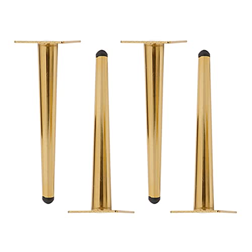 Goldene 50 cm Metall-Möbelbeine für Nachttische, Schreibtische, Sofas – gerades und konisches Design, Anti-Oxidation, rutschfest, Geräuschunterdrückung für Heimdekoration Goldene 50 cm Metall-Möbelbeine für Nachttische, Schreibtische, Sofas – gerades und konisches Design, Anti-Oxidation, rutschfest, Geräuschunterdrückung für Heimdekoration von Generisch