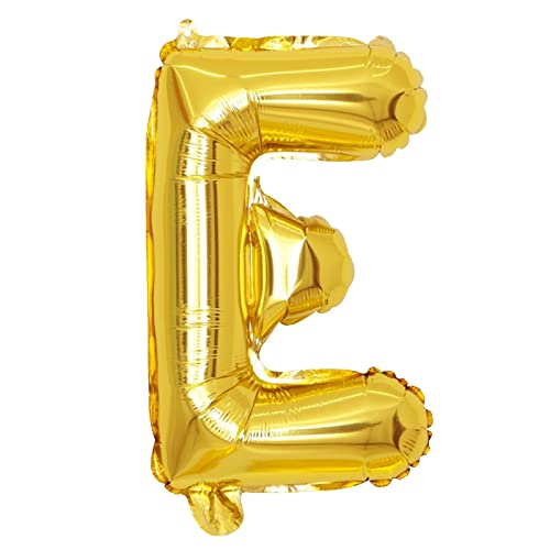 Goldene Buchstaben Hochzeit Geburtstag Dekorationen Banner Gold Buchstaben Party Set Dekorationen für Kinder (E, Einheitsgröße) von Generisch