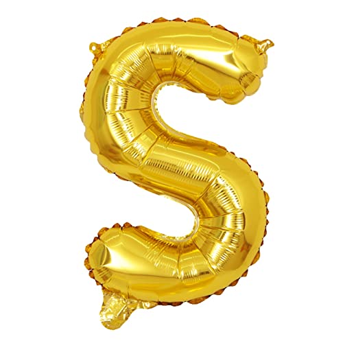 Goldene Buchstaben Hochzeit Geburtstag Dekorationen Banner Gold Buchstaben Party Set Dekorationen für Kinder (S, S) von Generisch