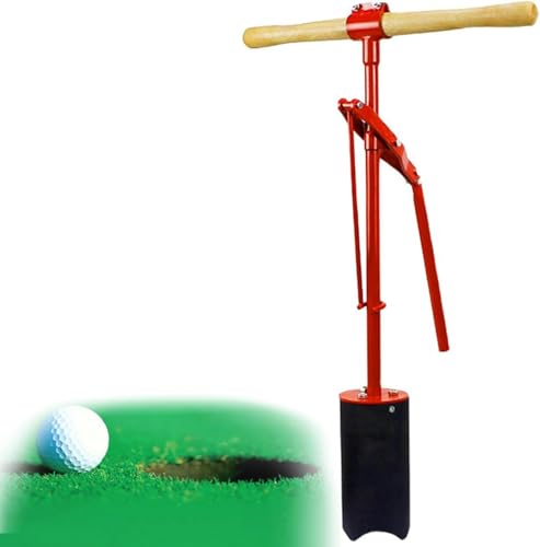 Golf-Lochschneider – Manueller Hebel-Aktionslochbagger mit Griff für Grüns und Hinterhofgärten von Generisch