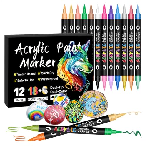 Graffiti-Farbmarker, -Malmarker, Farbmarker, Acrylfarben-Marker, Doppelkopf, zweifarbiger Stift, Glasmalerei, stapelbare Farben, nur Studenten, weiches Malen für Kinder Graffiti-Farbmarker, -Malmarker, Farbmarker, Acrylfarben-Marker, Doppelkopf, zweifarbiger Stift, Glasmalerei, stapelbare Farben, nur Studenten, weiches Malen für Kinder von Generisch