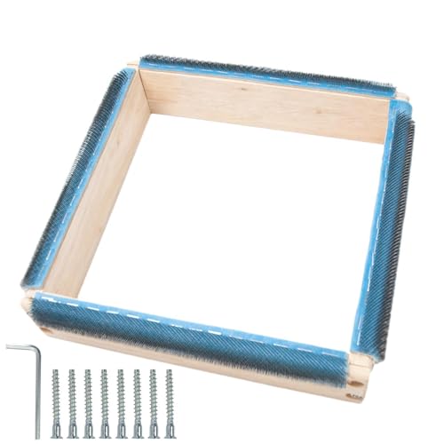 Gripper Strip Frames, Sauare Embroidery Hoop, Needle Rug Hooking Frame, Wooden Gripper Strips for Punch Needle Frame with Needle | Needlework Supplies Wood for Embroidery Sewing, Cloth Painting, von Generisch