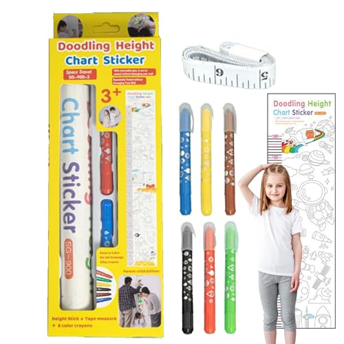 Größenmessband, Zum Bemalen Höhenmesser Wanddeko, Mehrfunktional Interaktiv Abwischbar Wand-Höhenmessaufkleber für Babyzimmer Kinderzimmer Schlafzimmer Klassenzimmer Spielzimmer Größenmessband, Zum Bemalen Höhenmesser Wanddeko, Mehrfunktional Interaktiv Abwischbar Wand-Höhenmessaufkleber für Babyzimmer Kinderzimmer Schlafzimmer Klassenzimmer Spielzimmer von Generisch