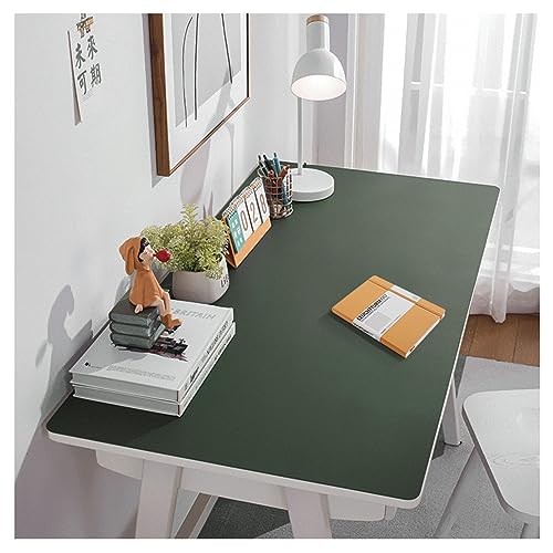 Große Schreibtischunterlage aus Leder, PU-Leder-Mauspad, wasserdichte Schreibtischschutzmatte zum Schreiben, Notizblock, 60 x 60 cm von Generisch