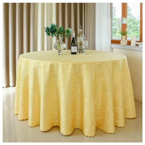 Große runde Tischdecke, 300 cm, Polyester, waschbar, perfekt für Hochzeiten, Bankette, Partys, Camping, Restaurants, elegante Dekoration für jeden Anlass Große runde Tischdecke, 300 cm, Polyester, waschbar, perfekt für Hochzeiten, Bankette, Partys, Camping, Restaurants, elegante Dekoration für jeden Anlass von Generisch