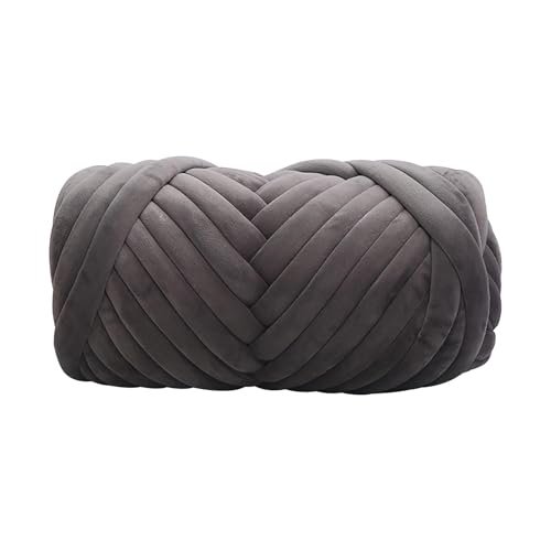 Großes, voluminöses Strickgarn – Riesengarn zum Handstricken, 1 kg Wolle für Kissen und Decken, 43 Meter weiches Baumwollgarn für Kunsthandwerk und Bastelprojekte Großes, voluminöses Strickgarn – Riesengarn zum Handstricken, 1 kg Wolle für Kissen und Decken, 43 Meter weiches Baumwollgarn für Kunsthandwerk und Bastelprojekte von Generisch