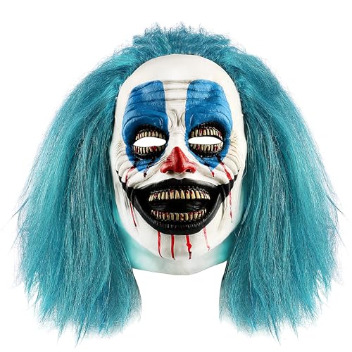 Gruselige Clown-Maske für Erwachsene, lachender Killer-Joker-Kostüm, Halloween-Maskerade-Party-Requisite Gruselige Clown-Maske für Erwachsene, lachender Killer-Joker-Kostüm, Halloween-Maskerade-Party-Requisite von Generisch
