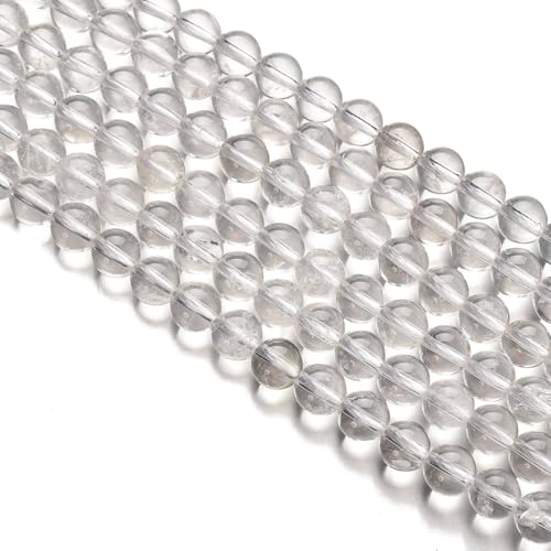 Gu-k6899 klare Kristall-Quarz-Edelsteine, rund, lose Perlen, 10 mm, glatte Abstandshalter-Perlen, 38,1 cm, voller Strang, Kristall-Stein Gu-k6899 klare Kristall-Quarz-Edelsteine, rund, lose Perlen, 10 mm, glatte Abstandshalter-Perlen, 38,1 cm, voller Strang, Kristall-Stein von Generisch