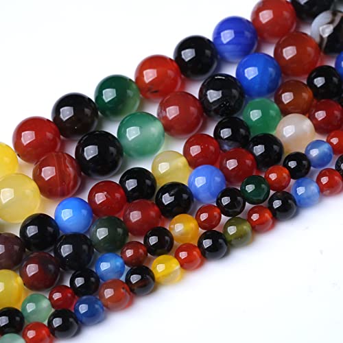 Gu-k7511 natürliche bunte Achatsteinperlen für selbstgemachte Schmuckherstellung, Armbänder, Halsketten, 38,1 cm, 36 Stück Gu-k7511 natürliche bunte Achatsteinperlen für selbstgemachte Schmuckherstellung, Armbänder, Halsketten, 38,1 cm, 36 Stück von Generisch