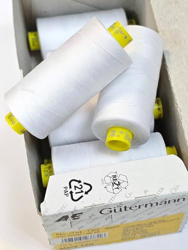 Gütermann Nähgarn Allesnäher Mara 120, 10 x 1.000m Rollen 800 weiss Gütermann Nähgarn Allesnäher Mara 120, 10 x 1.000m Rollen 800 weiss von Generisch
