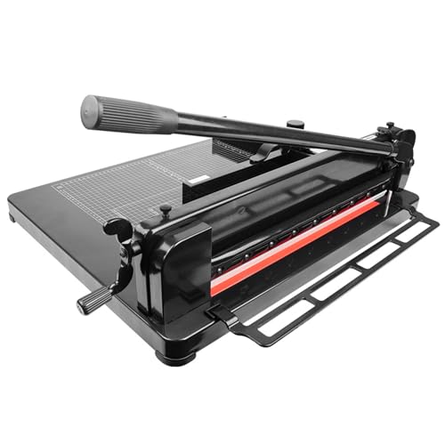Guillotine Papierschneider, robuster Guillotine-Papierschneider, A3, Trimmer für 400 Blatt, industrieller Papierschneider mit Sicherheitsschutz & Klingenverriegelung, Präzisionsschneiden für Karton von Generisch