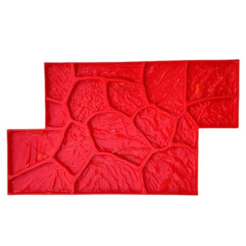 Gummi-Beton-Stempelmatte, 6 Texturen zum Bedrucken von Designs auf Zement, vielseitige Betonstempelform für DIY-Projekte und Heimwerker von Generisch