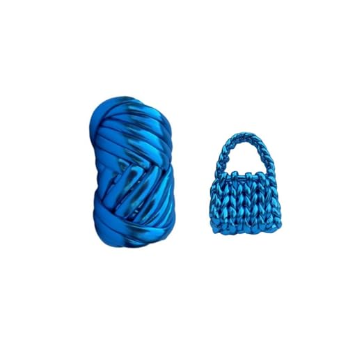 Gurtband für Häkeltaschen, grobes Baumwollgarn, metallisch, röhrenförmig, grob, für Taschen, Körbe, Teppiche, DIY Handwerk von Generisch
